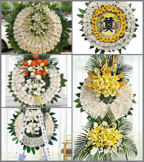 湖北襄阳市谷城县石花镇杨溪湾村花圈速递
